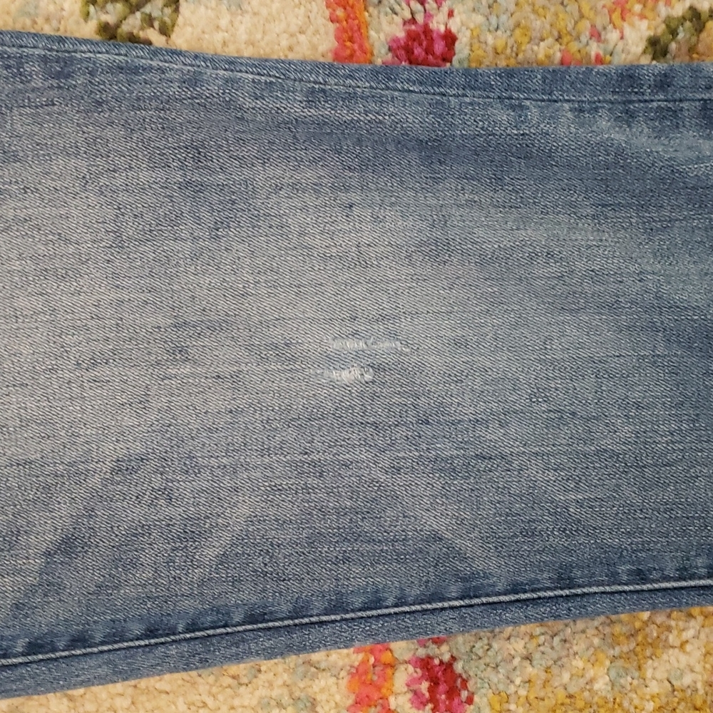 Madewell 10inch High-rise Skinny Light Wash Partially distressed jeans Size 30 - Picture 3 of 4
